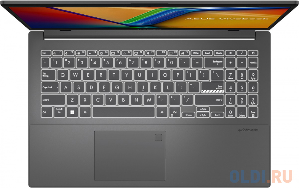 Ноутбук ASUS Vivobook Go E1504FA-BQ091 90NB0ZR2-M005B0 15.6", размер 36,03 x 23,25 x 1,79 см, цвет черный 7320U - фото 4
