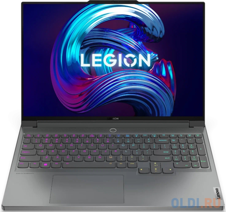 Ноутбук LENOVO Legion 7 16ARHA7 16" 2560x1600 AMD Ryzen 7 6800H RAM 16Гб SSD 512Гб Radeon RX 6700M 10GB ENG/RUS без ОС Storm Grey 2.53 кг 82UH004