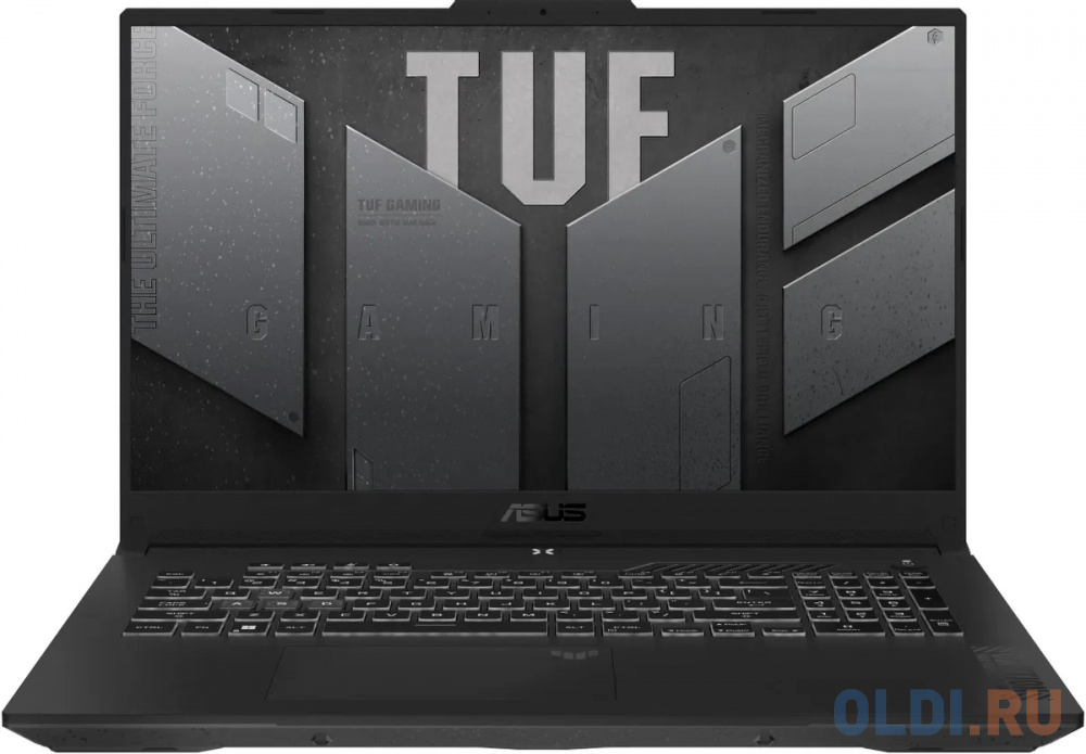 Ноутбук ASUS TUF Gaming F17 FX707ZV4-HX076 90NR0FB5-M004H0 17.3", размер 395х30.8х282 мм, цвет серый 12700H - фото 1