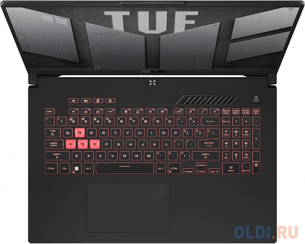 Ноутбук ASUS TUF Gaming F17 2023 FX707ZV4-HX018 90NR0FB5-M00290 17.3", размер 39.4 x 26.4 x 2.5 см, цвет серый 12700H - фото 7