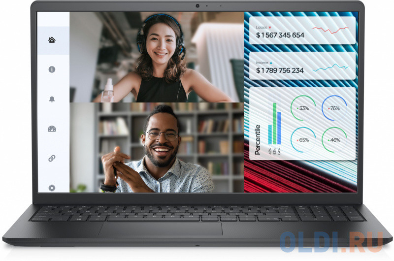 

Ноутбук DELL Vostro 3520 3520-W702 15.6", Черный