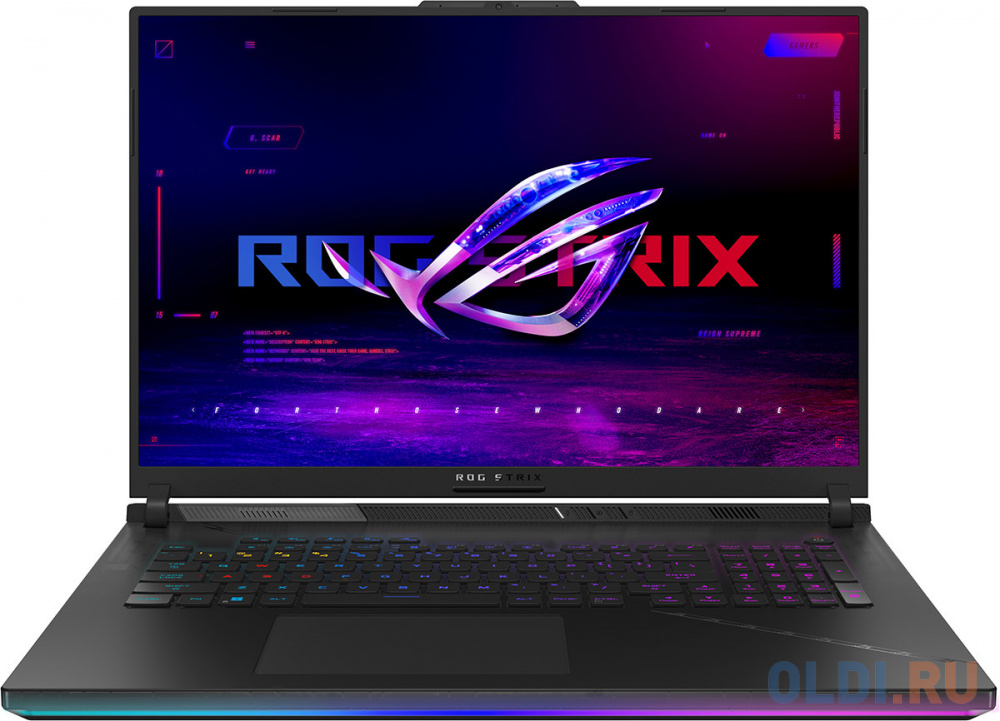 Ноутбук ASUS ROG Strix SCAR G18 G834JZ-N6068 90NR0D31-M004M0 18", размер 39.9 x 29.4 x 2.31 см, цвет черный 13980HX - фото 1