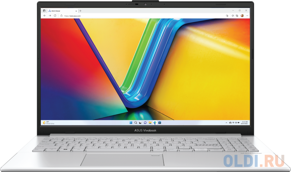 Ноутбук 15.6" IPS FHD ASUS E1504GA-BQ149 silver (Processor N200/8Gb/256Gb UFS/VGA int/noOS) (90NB0ZT1-M005Z0) - фото 1