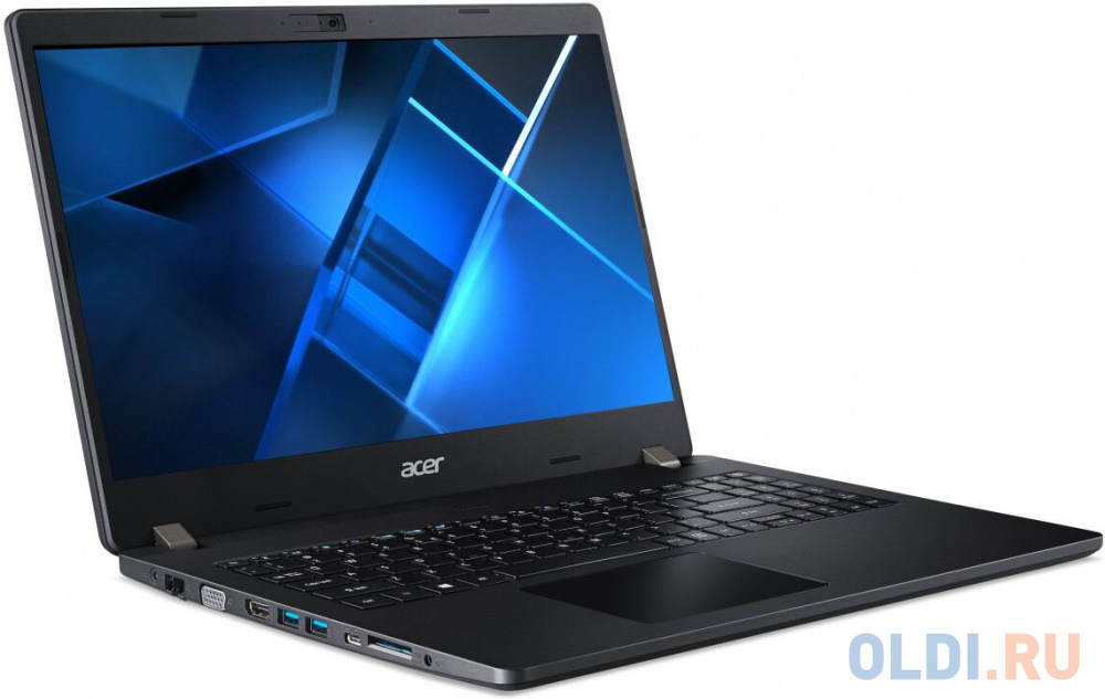 Ноутбук Acer TravelMate P2 TMP215-53-391C Core i3 1115G4 8Gb SSD256Gb Intel UHD Graphics 15.6" IPS FHD (1920x1080)/ENGKBD noOS black WiFi BT Cam NX.VPVEP.00K - фото 2