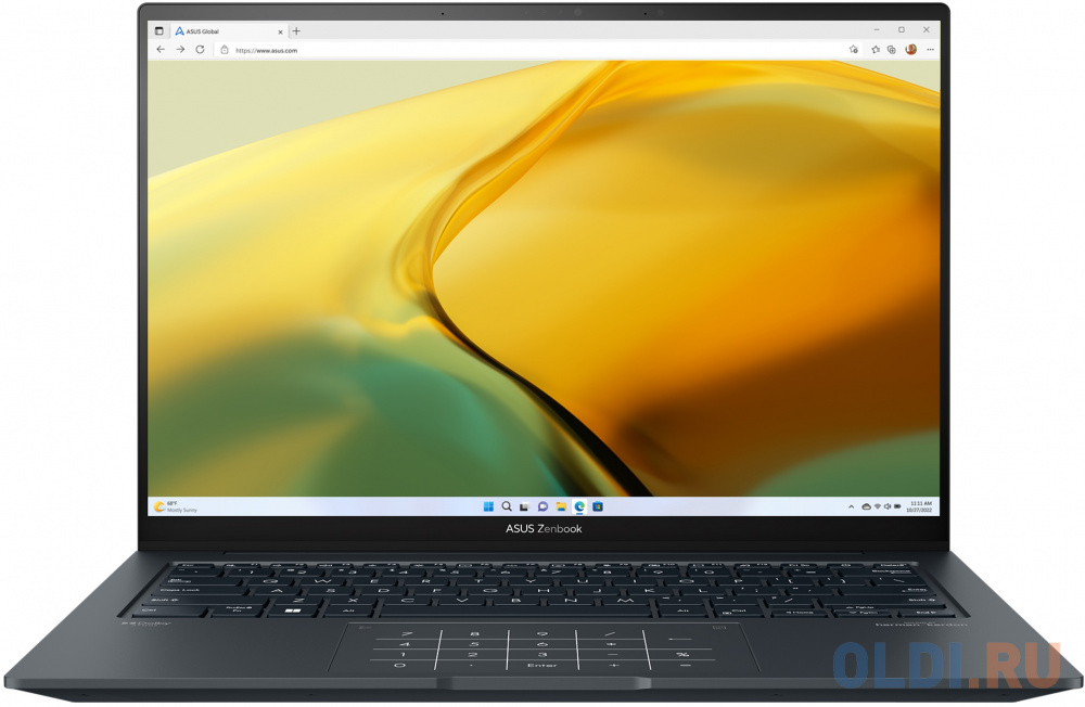 Ноутбук ASUS ZenBook 14X UX3404VA-M9015W Intel Core i5-13500H/16GB/SSD512GB/14.5"/2.8K (2880x1800)/OLED)/120Hz/Win11/Inkwell Gray (90NB1081-M