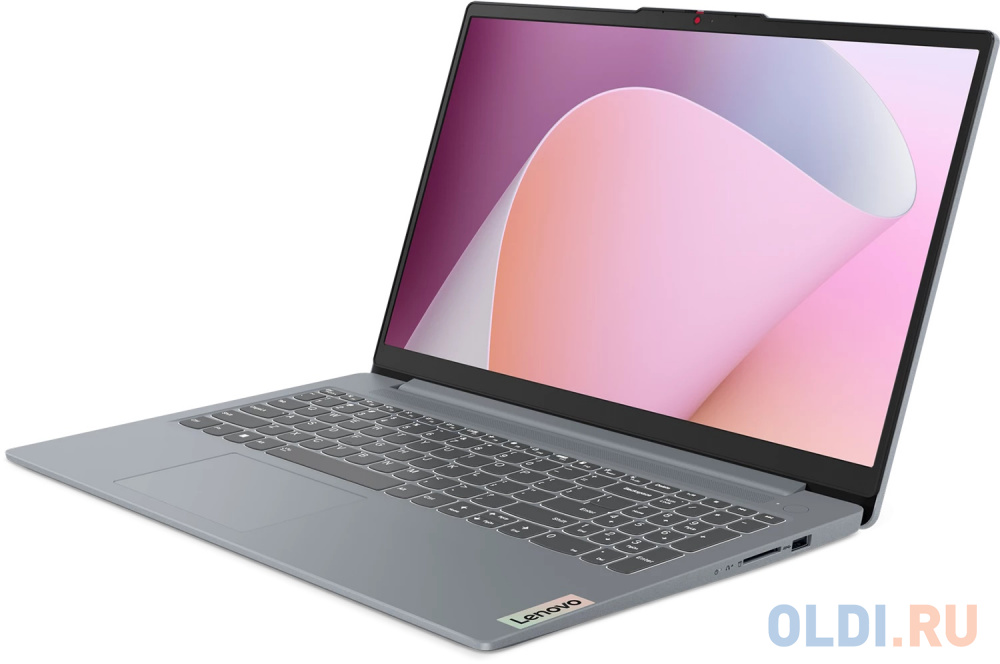 Ноутбук 15.6" FHD LENOVO IdeaPad Slim 3 grey (Ryzen 5 7520U/8Gb/512Gb SSD/VGA int/noOS) (82XQ0007RK) - фото 2