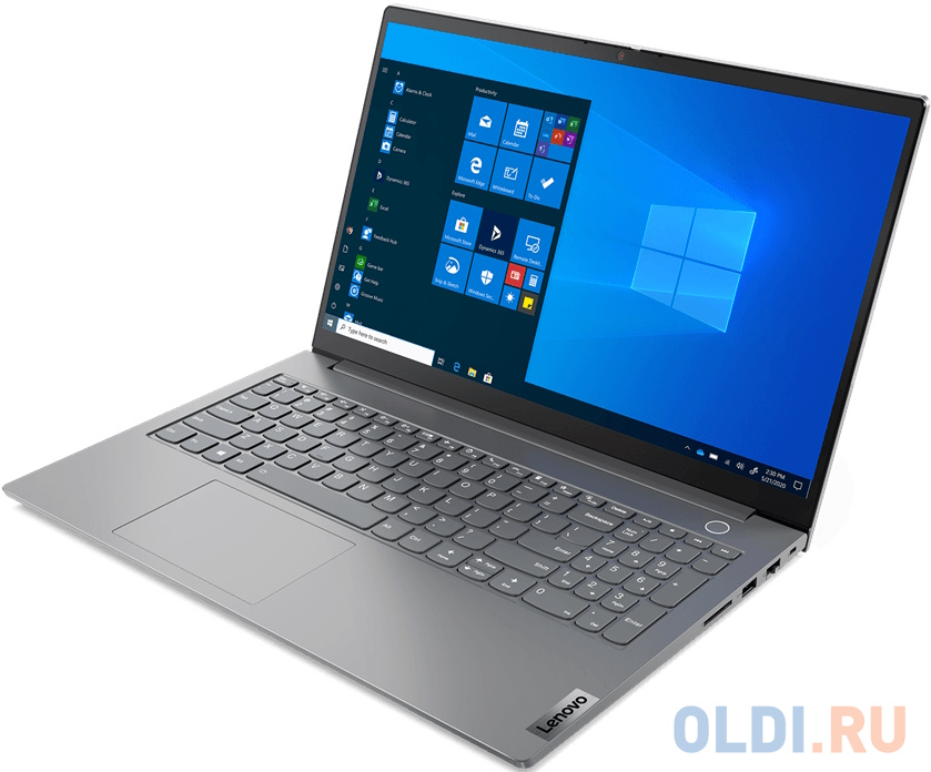 Ноутбук 15.6" FHD LENOVO ThinkBook 15 G2 ITL gray (Core i3 1115G4/4Gb+4GB/256Gb SSD/VGA int/FP/noOS) ((20VE007SAK-8G)) - фото 3