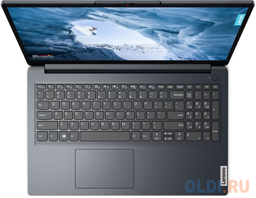 Ноутбук 15.6" HD LENOVO IdeaPad 1 blue (Cel N4020/8Gb/256Gb SSD/VGA int/noOS) ((82V700DMPS)) 82V700DMPS_RU - фото 2