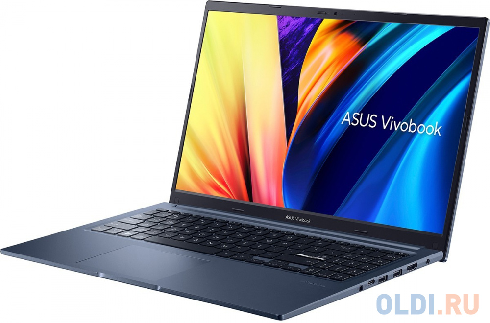 Ноутбук Asus Vivobook 15 M1502QA-BQ164 Ryzen 5 5600H 8Gb SSD512Gb AMD Radeon 15.6" IPS FHD (1920x1080) noOS blue WiFi BT Cam (90NB1261-M00700) - фото 4