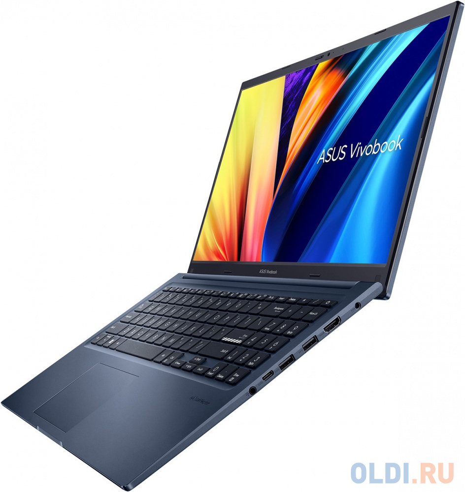 Ноутбук Asus Vivobook 15 M1502QA-BQ164 Ryzen 5 5600H 8Gb SSD512Gb AMD Radeon 15.6" IPS FHD (1920x1080) noOS blue WiFi BT Cam (90NB1261-M00700) - фото 5