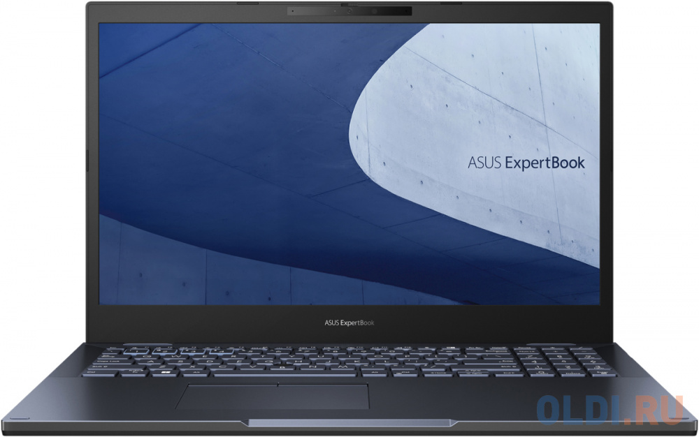 Ноутбук ASUS ExpertBook L2502CYA-BQ0192 AMD R5-5625U/8Gb/512Gb SSD/15.6" FHD WV 250NITS/Kbd ENG-RUS Chiclet/FP/RJ45/No OS/star black 90NX0501-M008D0 - фото 1