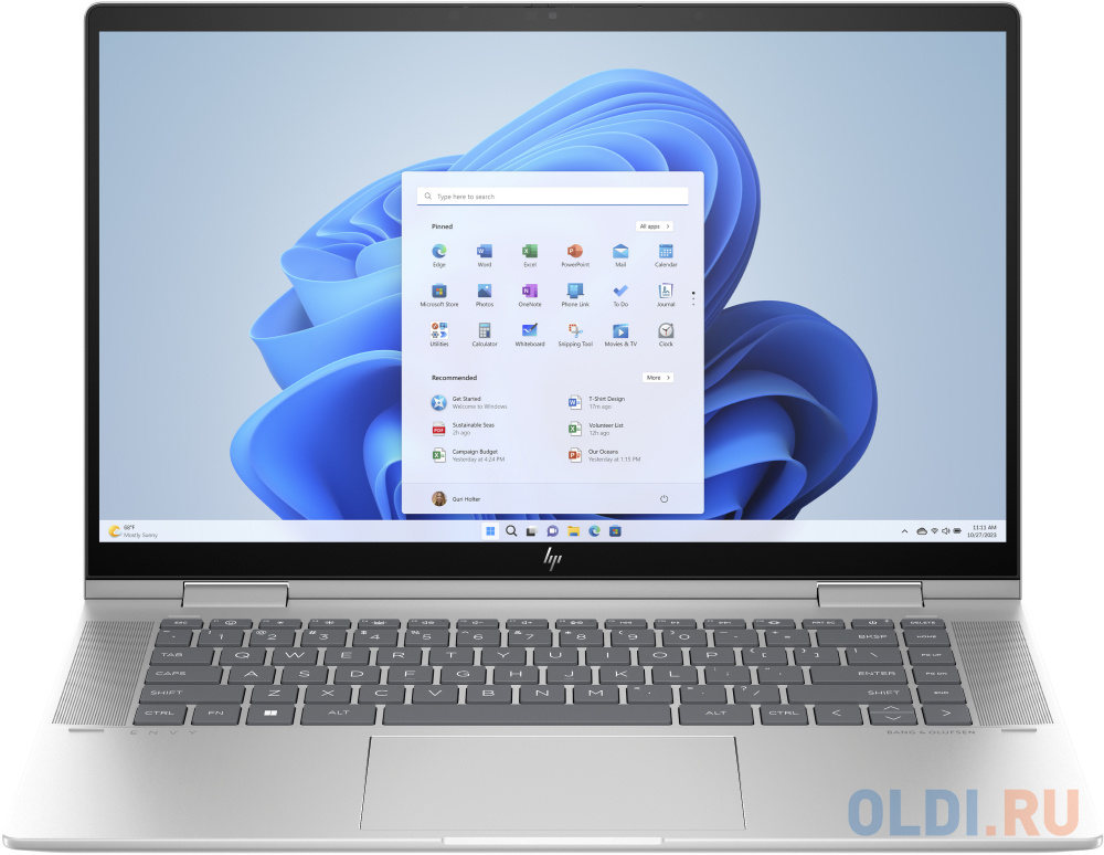Ноутбук HP Envy x360 15-fe0009ci 8F7J4EA 15.6", размер 358 x 19 x 229 мм, цвет серебристый 1355U - фото 1