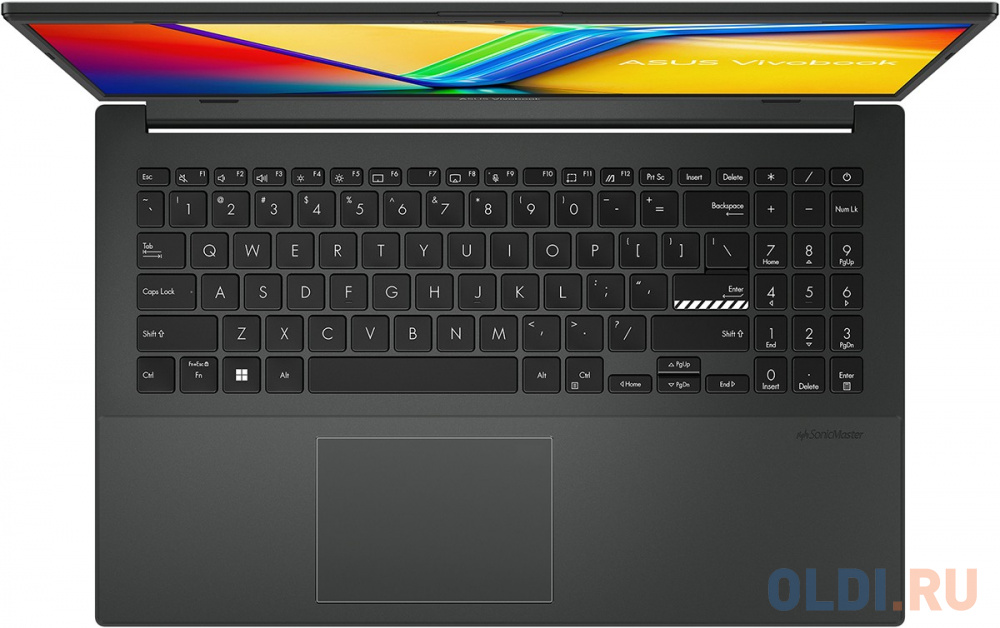 Ноутбук ASUS Vivobook Go 15 OLED E1504FA-L1448 AMD Ryzen 3 7320U/8GB/SSD256Gb/15.6&quot;/FHD/OLED/600nits/noOS/Mixed Black (90NB0ZR2-M00N40) - фото 5