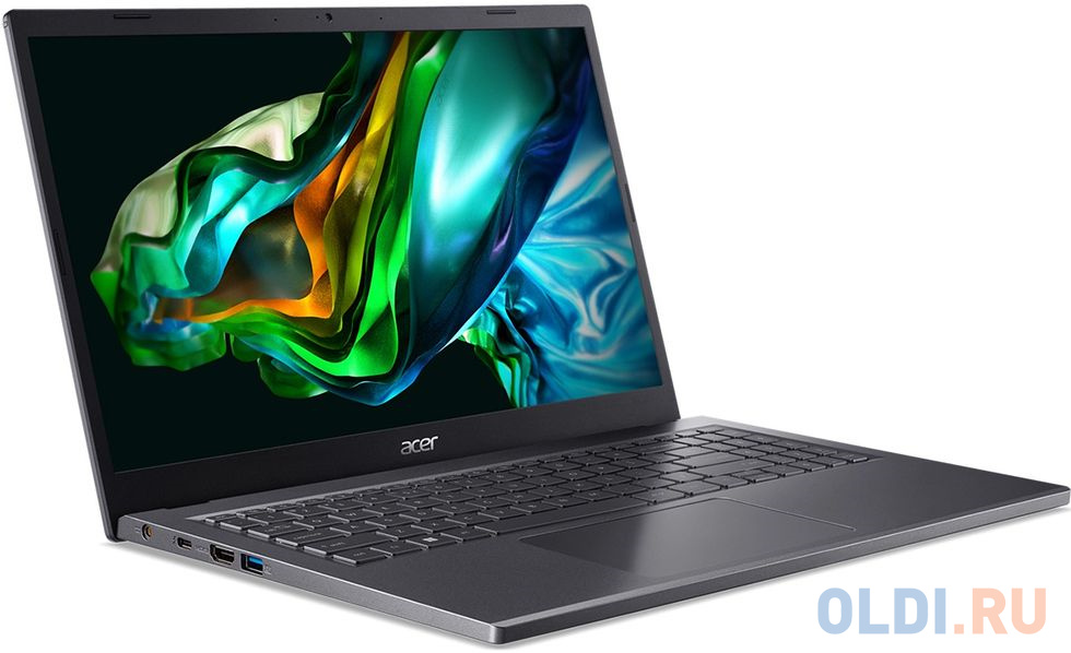 Ноутбук Acer Aspire A515-58P-359X NX.KHJER.001 15.6", размер 361 x 18 x 237 мм, цвет серый 1315U - фото 2