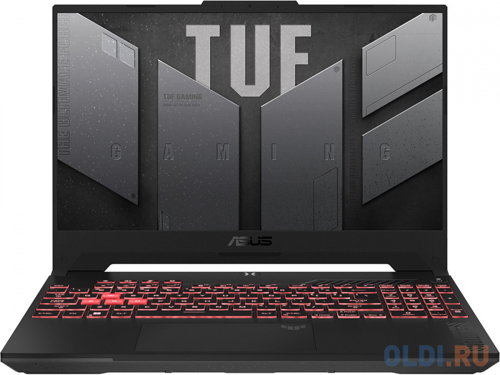 Ноутбук ASUS TUF Gaming A15 FA507UV-LP027 90NR0I25-M001D0 15.6", размер 35.4 x 25.1 x 2.5 см, цвет серый