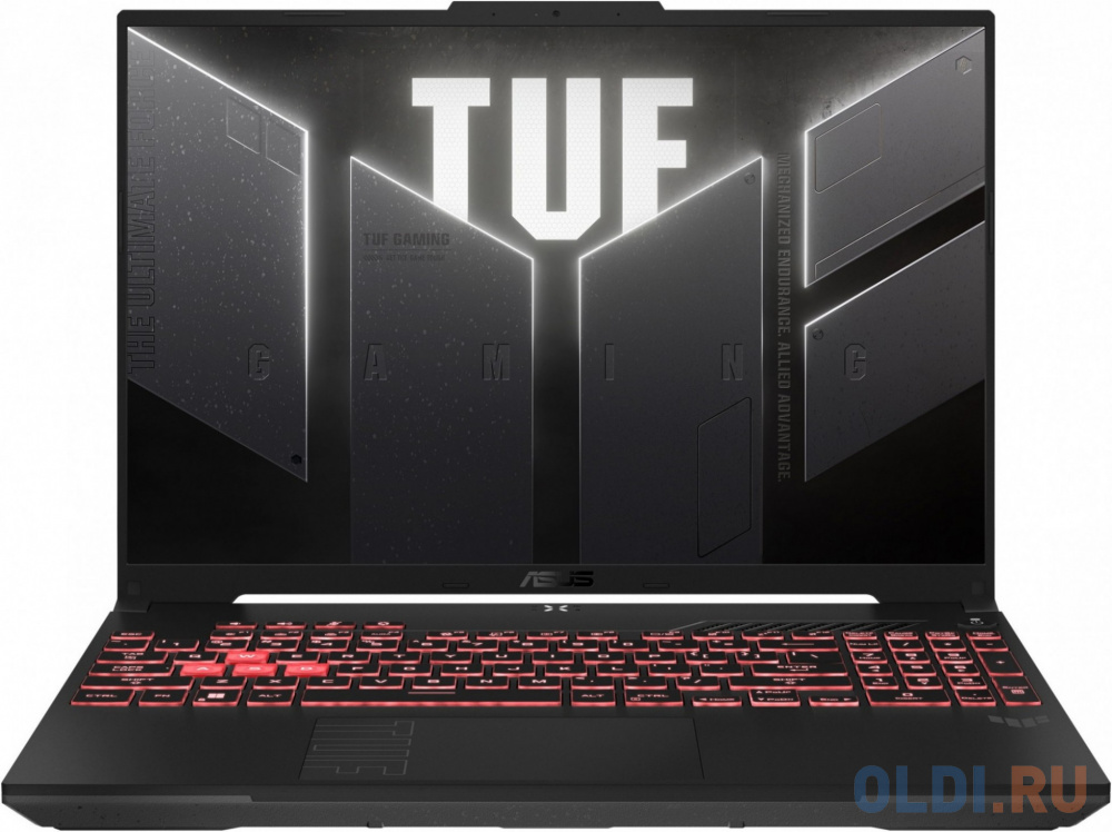 Ноутбук ASUS TUF Gaming A16 FA607PI-QT039 90NR0IV3-M00220 16", размер 35.5 x 25.2 x 2.8 см, цвет серый