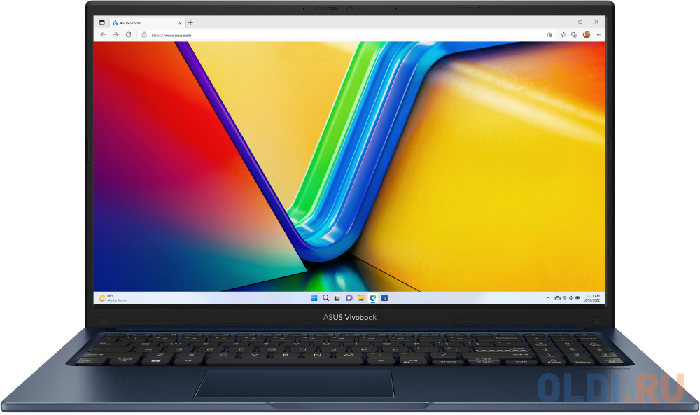 Ноутбук ASUS VivoBook 15 X1504VA-BQ282 90NB10J1-M00BM0 15.6", размер 36 x 23.3 x 1.8 см, цвет синий