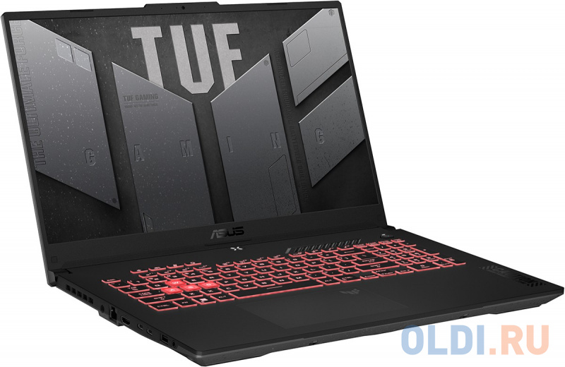 Ноутбук ASUS TUF Gaming A17 FA707NV-HX064 90NR0E35-M003R0 17.3", размер 39,5 x 26,4 x 2,54 см, цвет серый 7535HS - фото 3