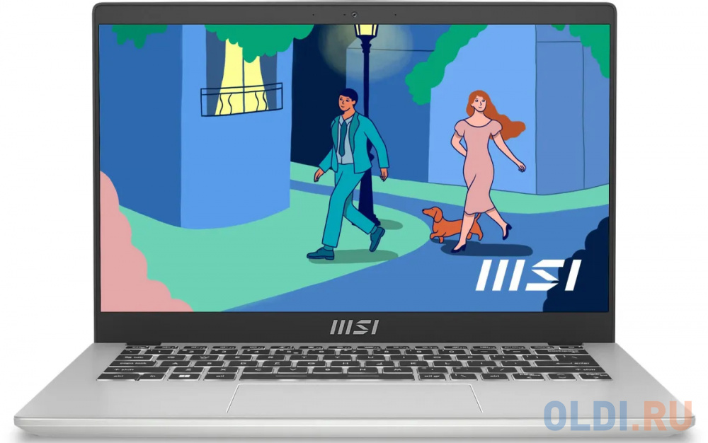 Ноутбук MSI Modern 14 C13M-1085XRU 9S7-14J111-1085 14", размер 32 x 22.3 x 1.9 см, цвет серебристый