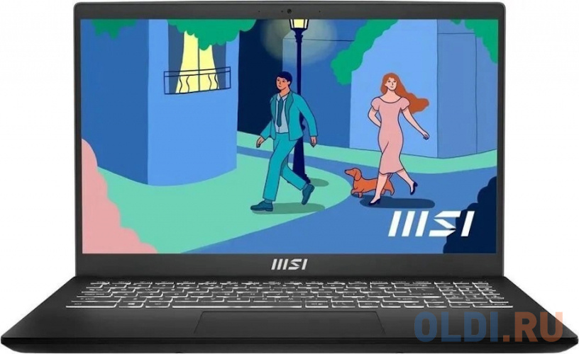 Ноутбук MSI Modern 15 B13M-870RU 9S7-15H112-870 15.6", размер 35.9 x 24.1 x 2 см, цвет черный
