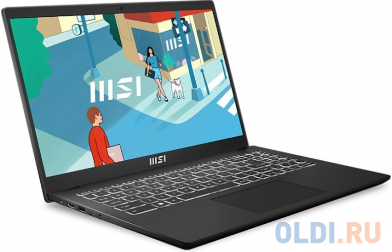 Ноутбук MSI Modern 15 B13M-870RU 9S7-15H112-870 15.6", размер 35.9 x 24.1 x 2 см, цвет черный 1335U - фото 2