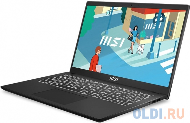 Ноутбук MSI Modern 15 B13M-870RU 9S7-15H112-870 15.6", размер 35.9 x 24.1 x 2 см, цвет черный 1335U - фото 3