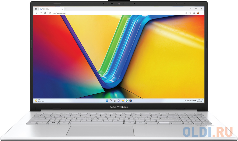 Ноутбук ASUS Vivobook Go 15 E1504FA-BQ1090 90NB0ZR1-M01XK0 15.6", размер 360.3х232.5х17.9 мм, цвет серебристый