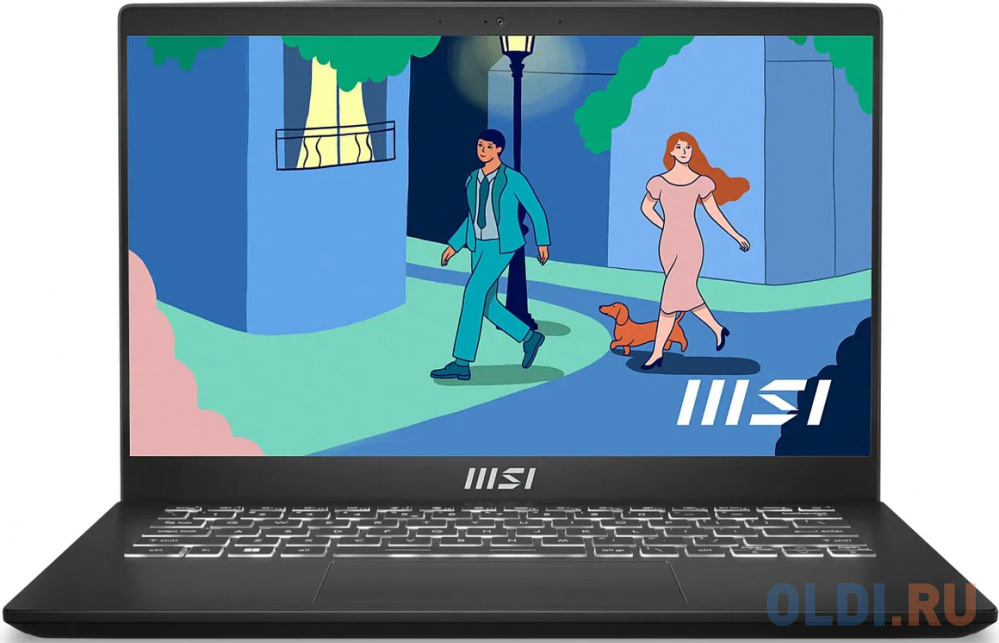 Ноутбук MSI Modern 14 C7M-250XRU 9S7-14JK12-250 14", размер 320 x 20 x 223 мм, цвет черный