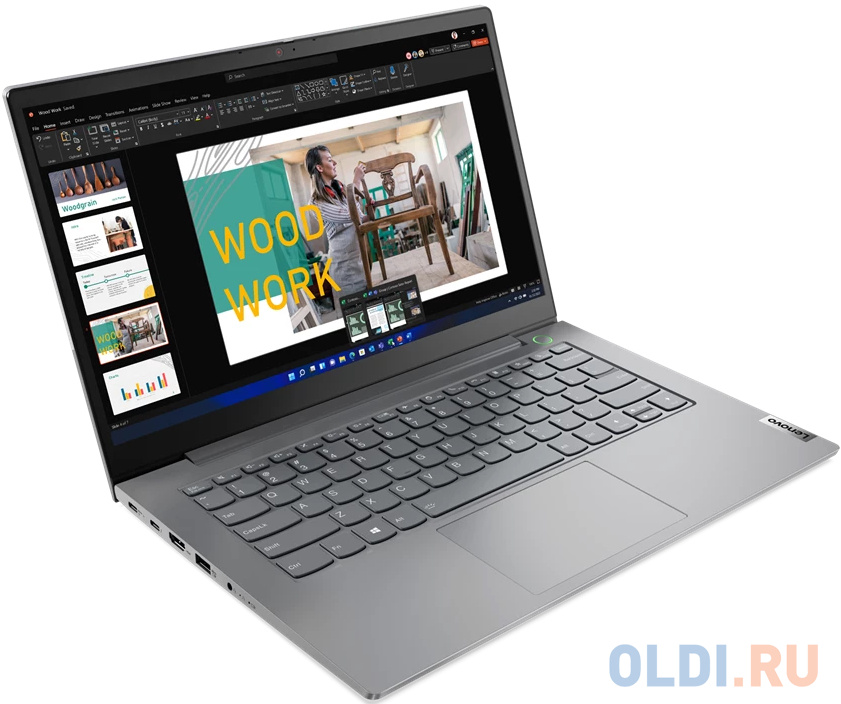 Ноутбук Lenovo ThinkBook 14 Gen 4 21DH00GNRU 14", размер 323 x 18 x 218 мм, цвет серый 1215U - фото 3