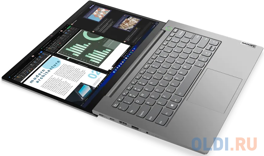 Ноутбук Lenovo ThinkBook 14 Gen 4 21DH00GNRU 14", размер 323 x 18 x 218 мм, цвет серый 1215U - фото 6