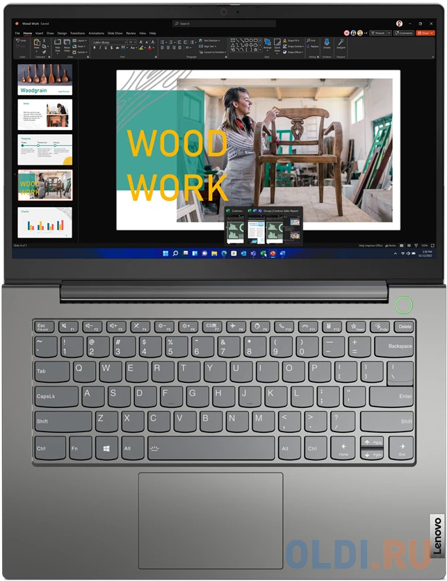 Ноутбук Lenovo ThinkBook 14 Gen 4 21DH00GNRU 14", размер 323 x 18 x 218 мм, цвет серый 1215U - фото 8