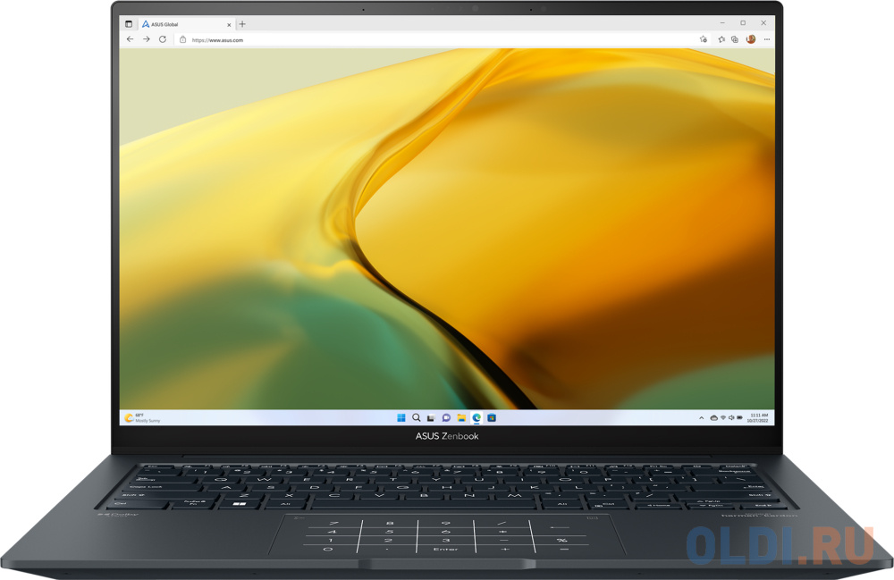 Ноутбук ASUS ZenBook 14X OLED UX3404VA-M9091X 90NB1081-M00500 14.5", размер 313.6х220.6х16.9 мм, цвет серый