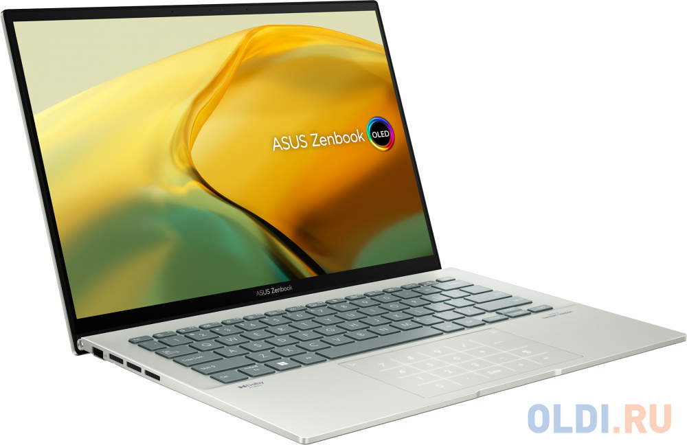 Ноутбук ASUS ZenBook 14 OLED UX3402ZA-KM407X 90NB0WC2-M019C0 14", размер 314х221х16.9 мм, цвет зелёный