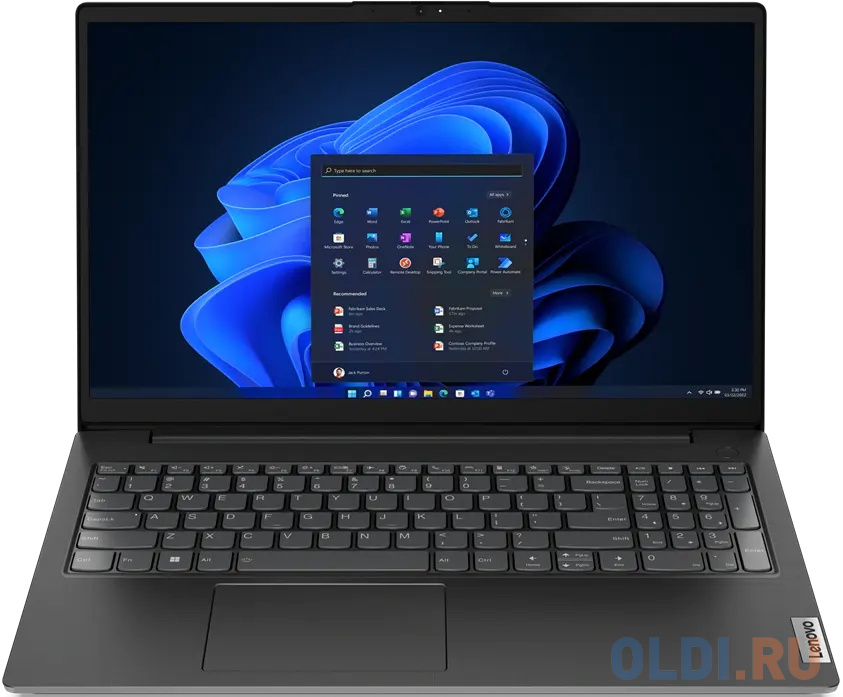 Ноутбук 15.6" FHD LENOVO V15 G3 IAP black (Core i3 1215U/4Gb/256Gb SSD/VGA int/noOS) ((82TT00J2UE)) - фото 1