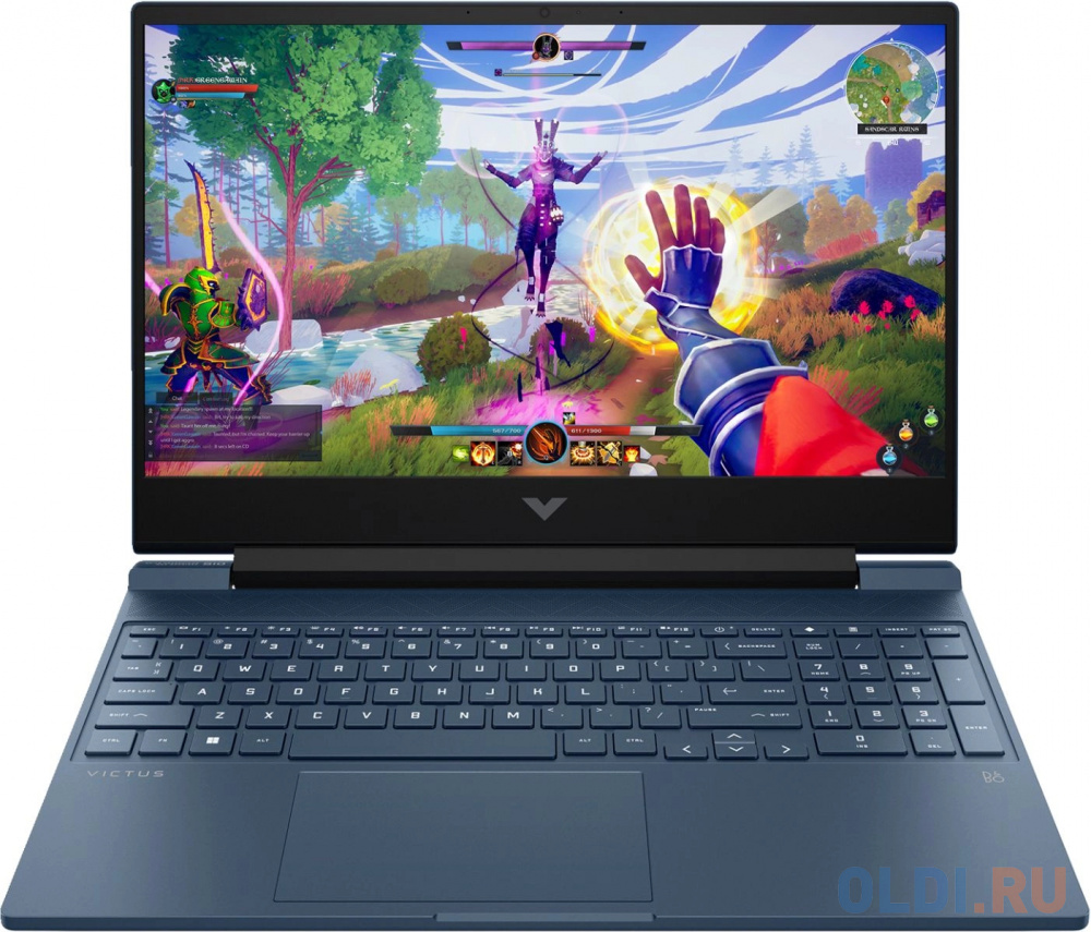 Ноутбук HP Victus 15-fa1041ci 8F5J5EA 15.6", размер 358 x 24 x 255 мм, цвет синий