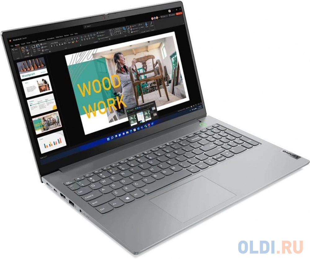 Ноутбук Lenovo Thinkbook 15 G4 IAP Core i7 1255U 8Gb SSD512Gb Intel Iris Xe graphics 15.6" IPS FHD (1920x1080) noOS grey WiFi BT Cam Bag (21DJ00P 21DJ00PGAK - фото 2