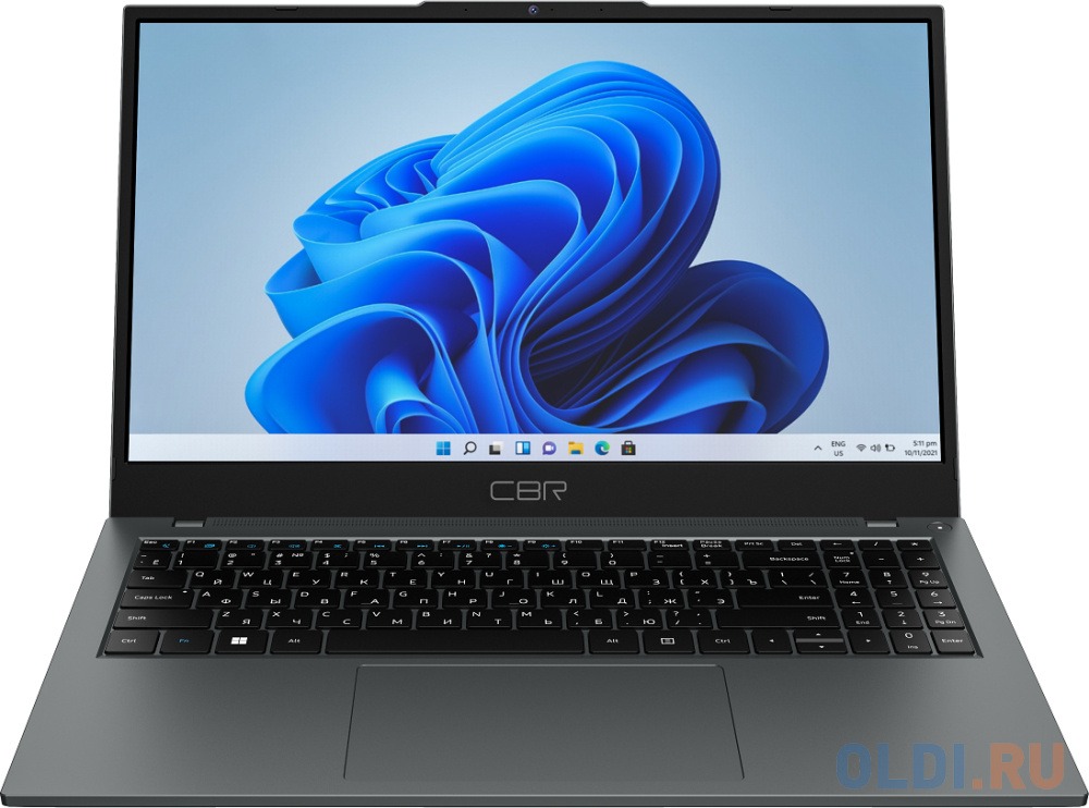 Ноутбук CBR LP-15105 LP-15105 15.6", размер 359 x 20 x 241 мм, цвет серый