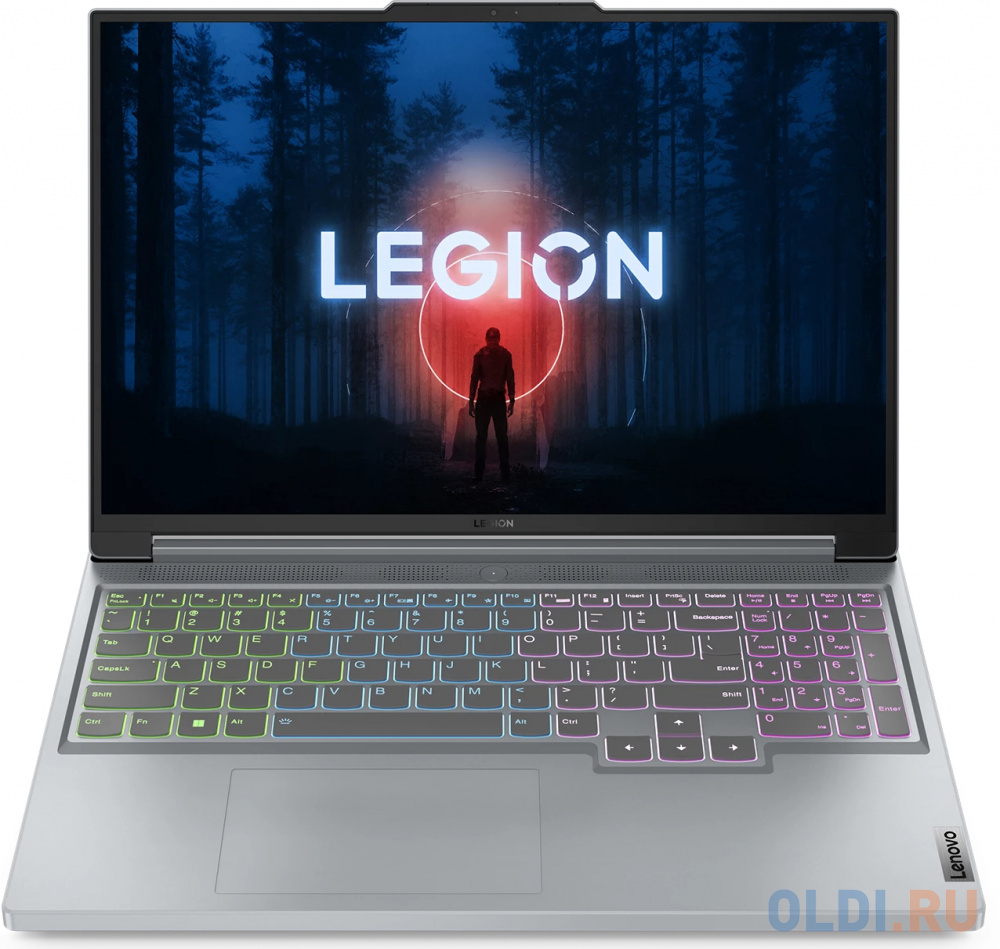 Ноутбук Lenovo Legion Slim 5 16APH8 Ryzen 5 7640HS 16Gb SSD1Tb NVIDIA GeForce RTX4060 8Gb 16" IPS WQXGA (2560x1600) noOS grey WiFi BT Cam (82Y900