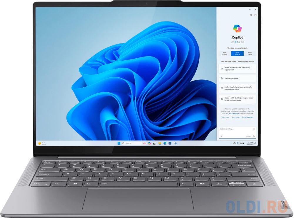 

Ноутбук LENOVO Yoga Slim 7 14IMH9 14" 1920x1200/Intel Core Ultra 7-155H/RAM 16Гб/SSD 1Тб/Intel Arc Graphics/ENG|RUS/Windows 11 Home серый 1.39 кг