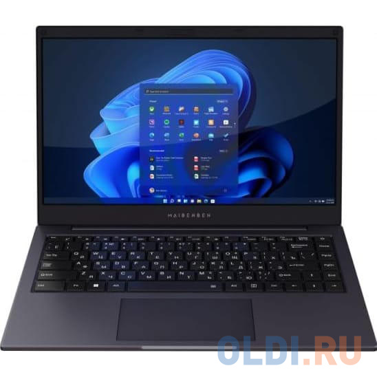 Ноутбук MAIBENBEN S14A 14" IPS FHD/AMD Ryzen 5 4600U/16 ГБ/ SSD 512 ГБ /AMD Radeon/Linux/Темно-син ий - S14A-R540UMF1SLURE0