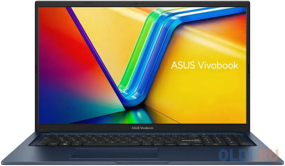 

Ноутбук Asus Vivobook 17 X1704VA-AU473 Core i7 1355U 16Gb SSD512Gb Intel Iris Xe graphics 17.3" IPS FHD (1920x1080) noOS blue WiFi BT Cam (90NB10