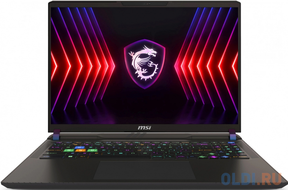 Ноутбук MSI Vector 16 HX A14VHG-831XRU Core i9 14900HX 16Gb SSD1Tb NVIDIA GeForce RTX4080 12Gb 16" IPS QHD+ (2560x1600) Free DOS grey WiFi BT Cam