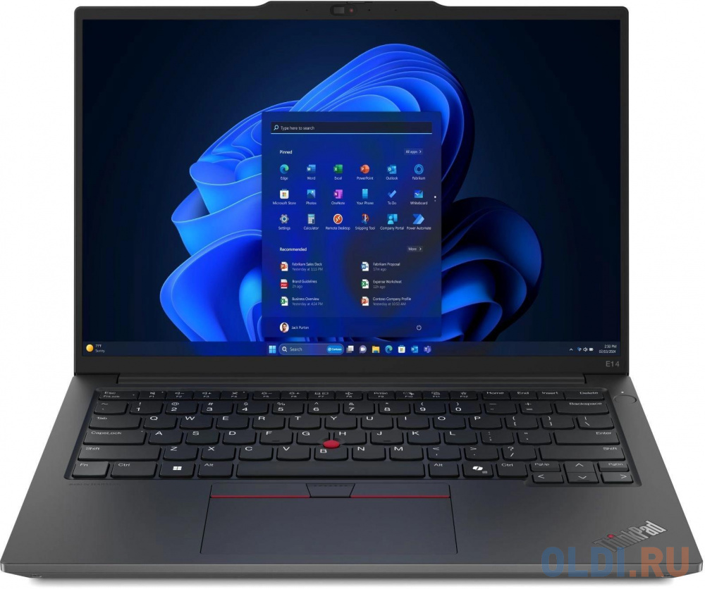 

Ноутбук Lenovo ThinkPad E14 G6 Ryzen 5 7535U 16Gb SSD512Gb AMD Radeon 660M 14" IPS WUXGA (1920x1200) Windows 11 Pro black WiFi BT Cam (21M3S05R00