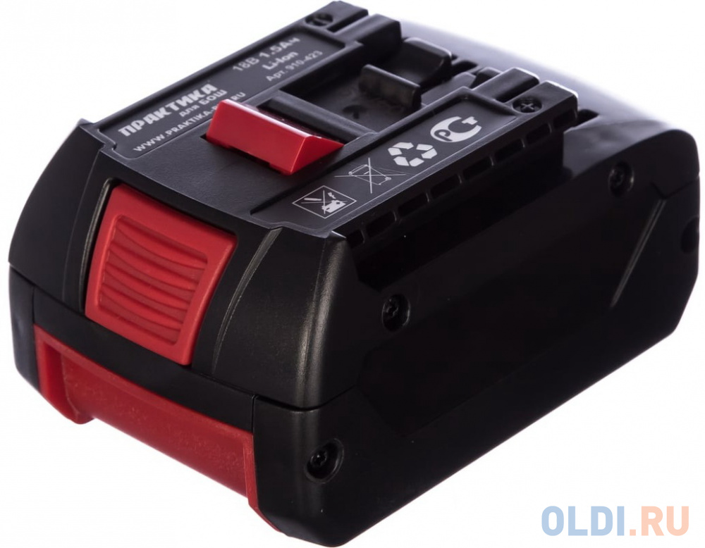 

ПРАКТИКА Аккумулятор для BOSCH 18В, 1.5Ач, Li-ION, в блистере 910-423