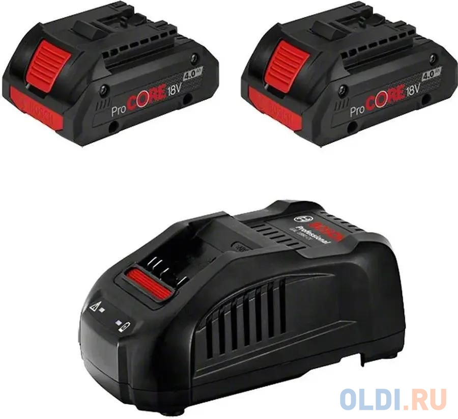 

Набор BOSCH ProCORE18V 4,0 Ач+GAL1880CV (1600A016GF) 2 акк