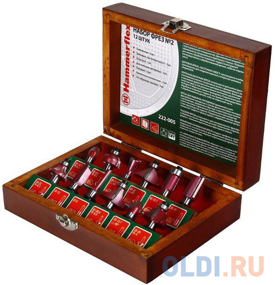 

Фрезы набор Hammer Flex 222-005 12 штук № 2