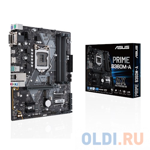 

Материнская плата ASUS PRIME B360M-A <S1151v2, B360, 4xDDR4, PCIe 3.0x16, 2xPCIe 3.0x1,M.2, SATA3, COM, D-Sub, DVI, HDMI, PS/2, 2xUSB3.1, mATX, Retail