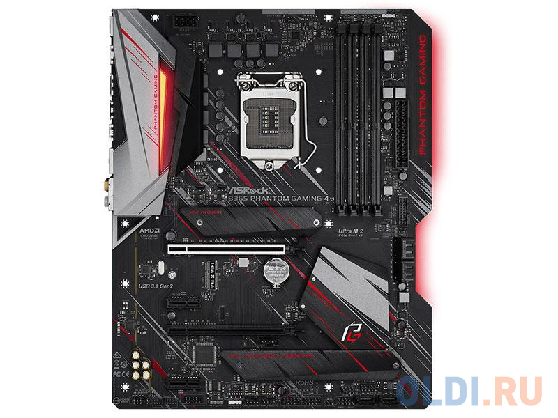 

Материнская плата ASRock B365 PHANTOM GAMING 4 <S1151, iB365, 4xDDR4, 2xPCI-Ex16, 2xPCI-Ex1, DP,HDMI, SATA III+RAID, M.2, GB Lan, USB3.1, ATX, Reta