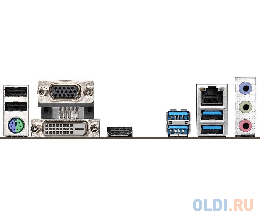 Материнская плата ASRock B365M-HDV &lt;S1151, iB365, 4xDDR4, PCI-Ex16, 2xPCI-Ex1, D-SUB, DVI, HDMI, SATA III+RAID, M.2, USB3.1, COM,  mATX, Retail&gt; от OLDI