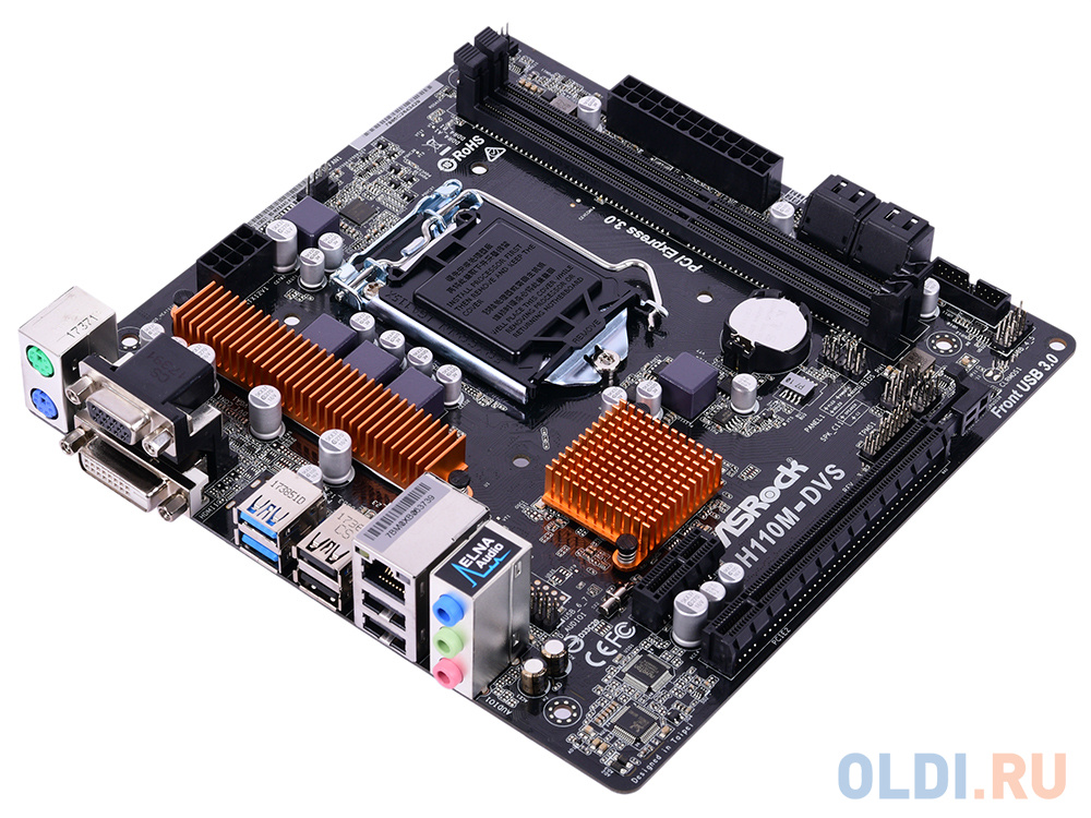 Asrock h110m dvs подключение